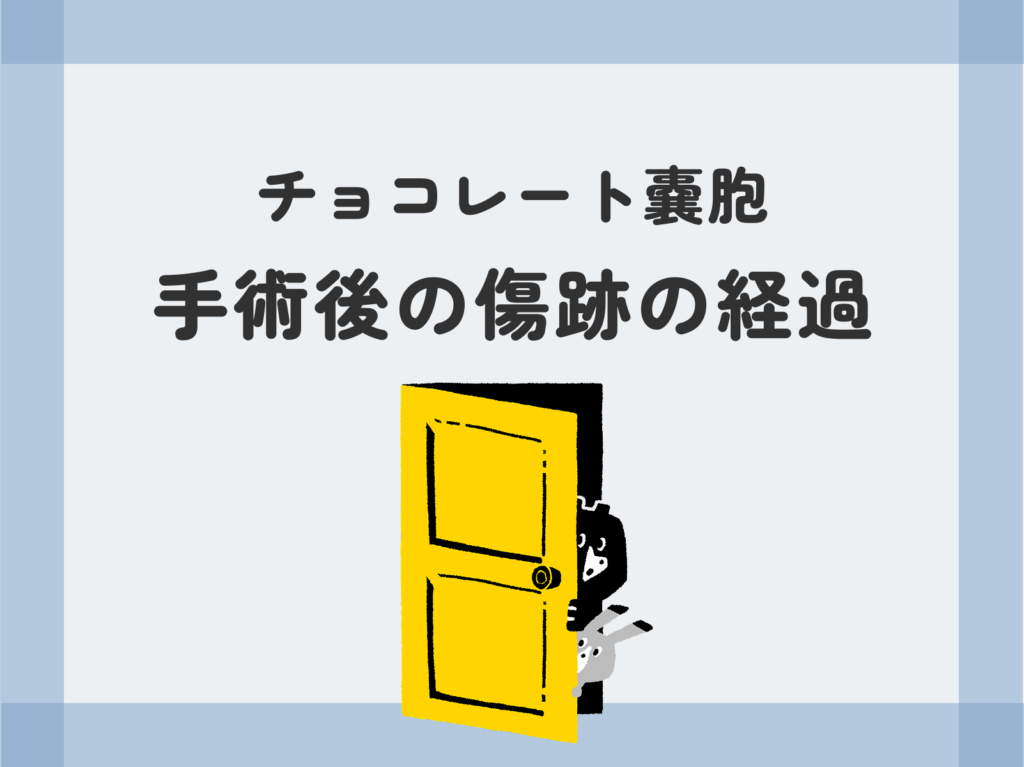 チョコレート嚢胞「手術後の傷跡の経過」